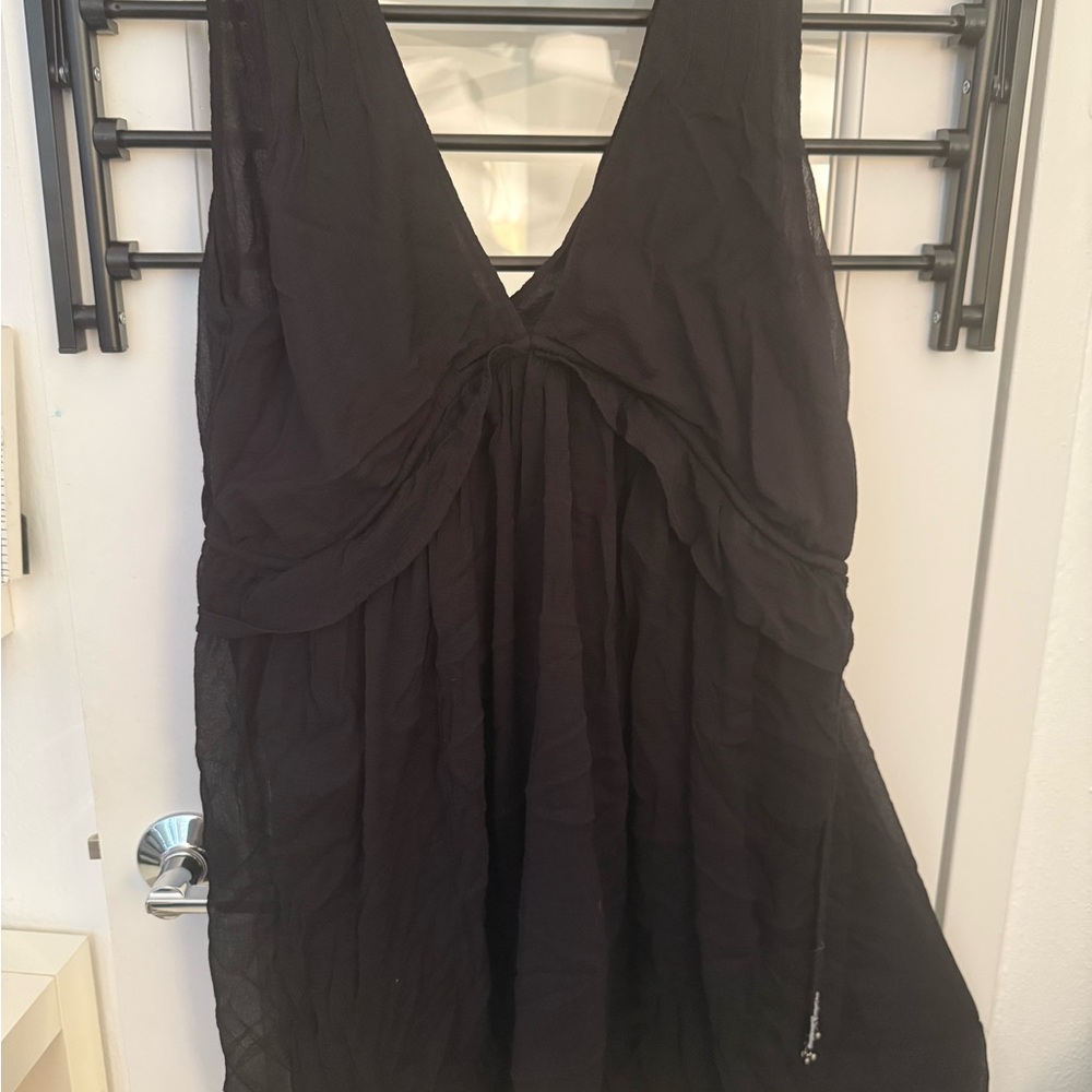 Free People Charcoal Textured Dress